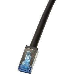 LogiLink kültéri RJ45 CAT6A S/FTP -> RJ45 CAT6A S/FTP M/M adatkábel 20m fekete