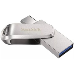 Sandisk 256GB Ultra Dual Drive Luxe USB Type-C Flash Drive Silver