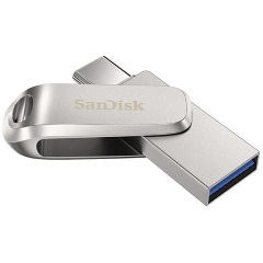 Sandisk 512GB USB3.1/Type-C Dual Drive Luxe Ezüst (186466) Flash Drive