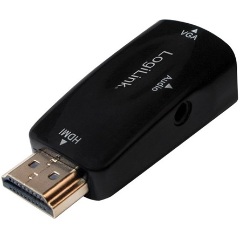 LogiLink HDMI 1.3 -> 1db VGA 1db Jack stereo 3,5mm M/F adapter fekete