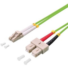 LogiLink LC/UPC duplex -> SC/UPC duplex M/M adatkábel 7.5m zöld OM5, 50/125µ