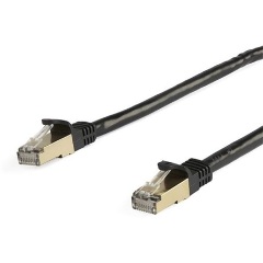 StarTech RJ45 CAT6A 10Gb STP -> RJ45 CAT6A 10Gb STP M/M adatkábel 10m fekete