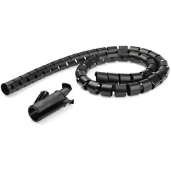 StarTech SPIRAL CABLE MANAGEMENT SLEEVE 45MMX2.5M /1.8X8.2 - BLACK