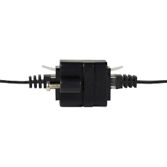 Logilink RJ45 Coupler w. mounting flange, 2*RJ45 socket, Cat.5e,black