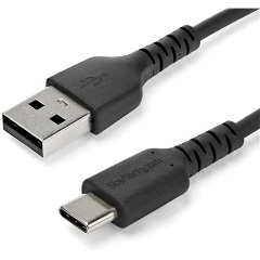 StarTech USB-C -> USB-A 2.0 M/M töltőkábel 1m fekete 3A