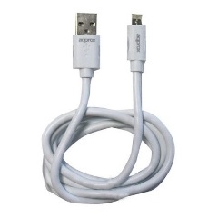 Approx APPC32 USB-A 2.0 -> Lightning USB-B 2.0 micro M/M adatkábel 1m fehér