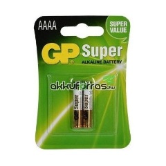 GP Super alkáli AAAA (25A) 2db/bliszter elem