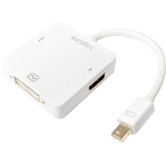 LogiLink Mini DisplayPort 1.2 -> 1db HDMI 2.0 1db DisplayPort 1.2 1db DVI-D M/F adapter 0.15m fehér