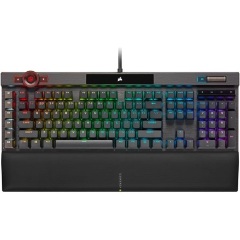 Corsair K100 RGB Optical-Mechanical USB angol (US) gaming billentyűzet fekete (OPX switch)