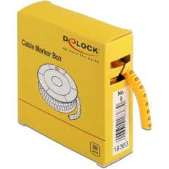 Delock 500 db. sárga kábeljelző doboz No. 9