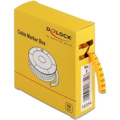 Delock 500 db. sárga kábeljelző doboz No. 0