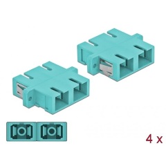 Delock SC Duplex -> SC Duplex M/M adapter kék multi-mode OM3 ,4db