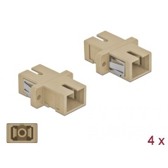 Delock SC Simplex -> SC Simplex M/M adapter bézs multi-mode OM1/OM2 ,4db