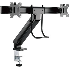 Logilink Dual Monitor mount, 17"-27", steel, space-saving