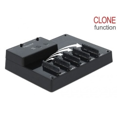 Delock 64098 Dock & Clone 2.5" SATA3 USB3.0 dokkoló fekete