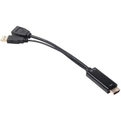 Club 3D HDMI -> Displayport M/F adapter 0.18m fekete