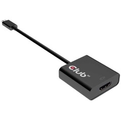 Club 3D USB-C -> HDMI 2.0 M/F aktív adapter 0.2m fekete