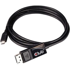 Club 3D USB-C -> DisplayPort 1.4 M/M video kábel 1.8m fekete DP Alt Mode