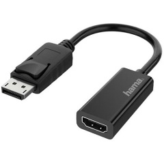 Hama 200335 DisplayPort 1.2 -> HDMI 1.4 M/F adapter 0.2m fekete 4K30Hz