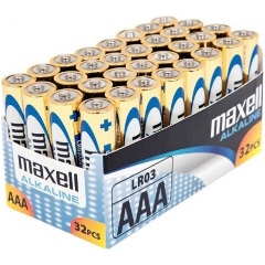 Maxell AAA (LR03) alkáli elem 32db