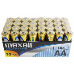 Maxell AA (R6) alkáli elem 32db