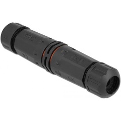 Delock Kültéri kábelkonnektor 5 tűs IP68 vízhatlan, becsavarható, a kábel átmérője 4,5 - 7,5 mm feke