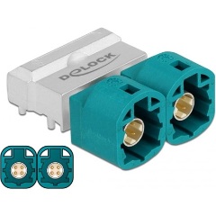 Delock 2db HSD Z -> 2db PCB 4pin M/M adapter kék