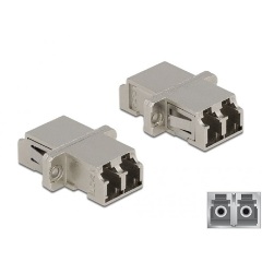 Delock LC Duplex -> LC Duplex F/F adapter fém single-mode