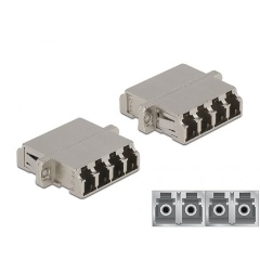 Delock LC Quad -> LC Quad F/F adapter fém single-mode