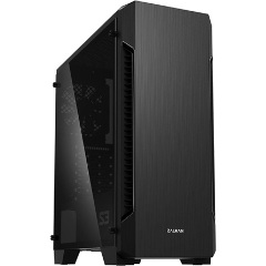 Zalman S3 TG táp nélküli ablakos Mid Tower számítógépház fekete