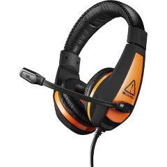 CANYON Gaming headset 3.5mm jack with adjustable microphone and volume control, with 2in1 3.5mm adapter, cable 2M, Black