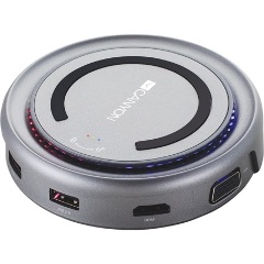 Canyon Multiport Docking Station with 5 port, with wireless charger 10W, 2*Type C+1*HDMI+1*VGA+1*USB3.0+1*USB2.0. Input