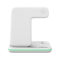 Canyon WS-302 3-in-1 15W univerzális vezeték nélküli töltő adapter fehér (Qi)