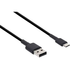 Xiaomi Mi Braided USB-C -> USB-A 2.0 M/M adatkábel 1m fekete