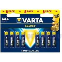 Varta Energy AAA (LR03) alkáli mikro ceruza elem 8db/bliszter