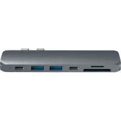 Satechi ST-CMBPM Aluminium PRO Hub iMac Thunderbolt 3 Dual Port dokkoló szürke