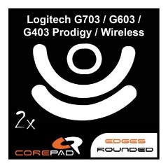 Corepad Skatez PRO 107 Logitech G703 / G603 Lightspeed / G403 HERO / G403 Prodigy / G403 Prodigy Wireless egértalp