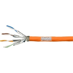 LogiLink PrimeLine AWG23 CAT7 S/FTP adatkábel 100m narancssárga fali