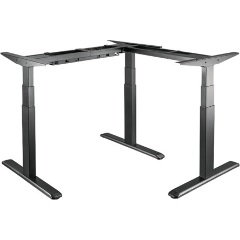Logilink Electrically adjustable sit-stand desk frame, 90° L-shape
