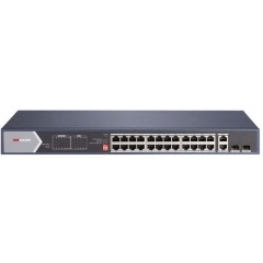 Hikvision Switch PoE - DS-3E0528HP-E (24 port 1000Mbps, 370W, 2x RJ45, 2xSFP)