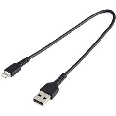 StarTech USB-A 2.0 -> Lightning M/M adatkábel 0.3m fekete