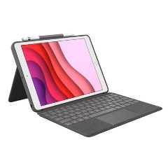 Logitech Apple iPad (7/8/9.gen) iPad Air (3.gen) iPad Pro (10,5") Combo Touch 10,5" tablet billentyűzet-tok szürke UK