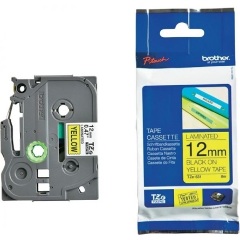 Brother TZEFX631 12mm fekete alapon fekete különlegesen hajlékony, laminált szalag festékszalag fekete