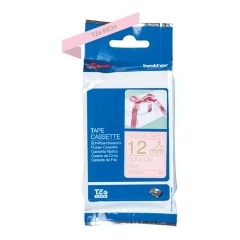 Brother TZERE34 12mm Gold/Pink ribbon tape festékszalag