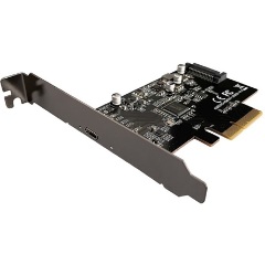 LC-Power LC-PCI-C-USB32-2X2 USB 3.2 Gen 2x2 1-port PCIe x4 bővítőkártya szürke