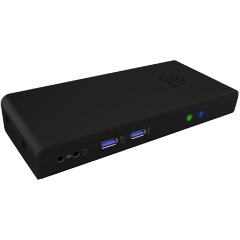 ICY BOX DockingStation 11-in-1 USB3.0 dokkoló fekete