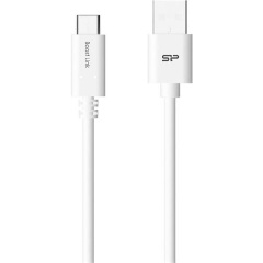 Silicon Power Boost Link PVC LK10AC USB-C -> USB-A 2.0 M/M adatkábel 1m fehér QC3.0