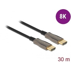 Delock Optical HDMI 2.1 -> HDMI 2.1 M/M aktív video kábel 30m fekete