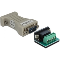 Delock Serial RS-232 DB9 -> Serial RS-485 F/F adapter szürke