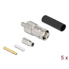 Delock BNC anya RG-174 / RG-316 krimpelésére illeszkedő süllyesztő csővel